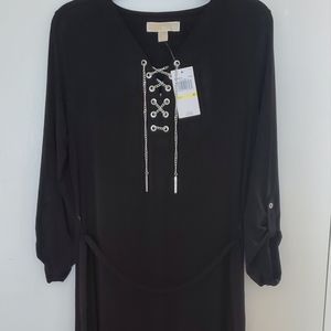 MICHAEL KORS NWT Black Casual Dress Size: M